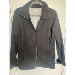 Lululemon cotton full zip jacket- grey